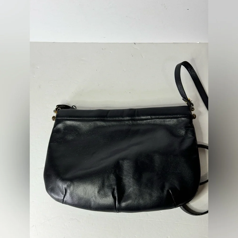 Etienne Aigner Women’s Black Genuine Leather Crossbody Shoulder Bag - Picture 6 of 9